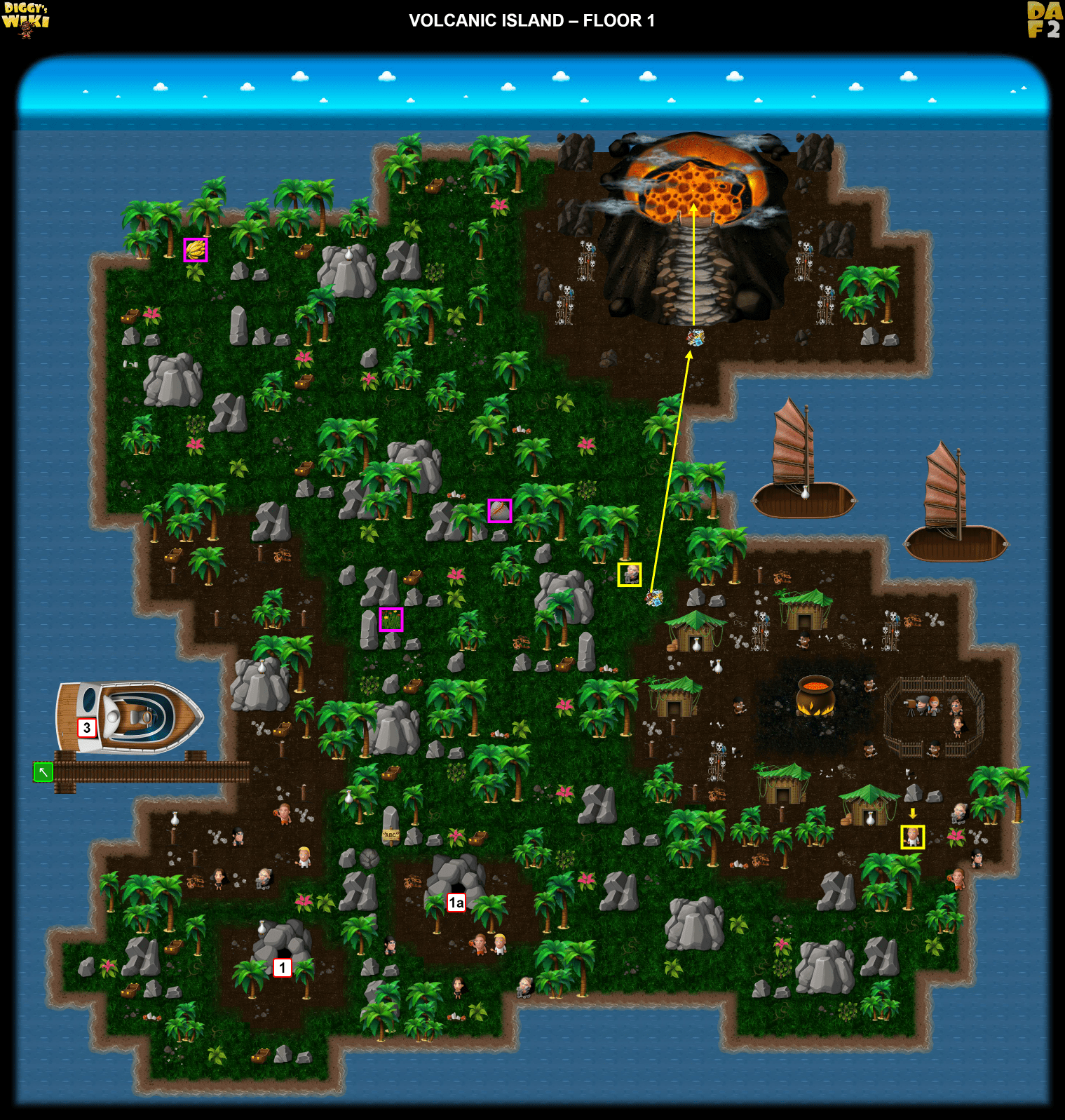 A GRAND ADVENTURE ON “G” ISLAND!, map