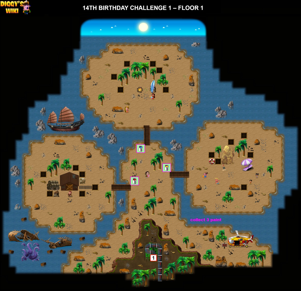 14th Birthday Challenge 1 Map 0