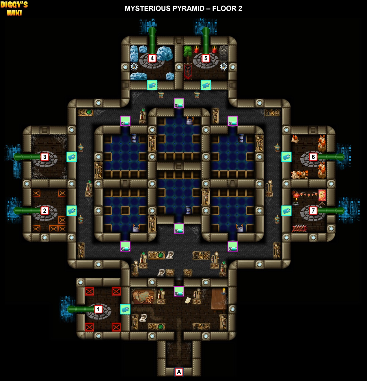 Mysterious Pyramid Map 1