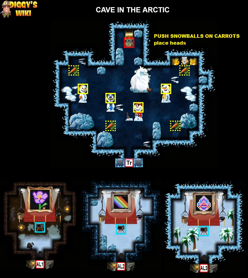 Cave In The Arctic Map 1