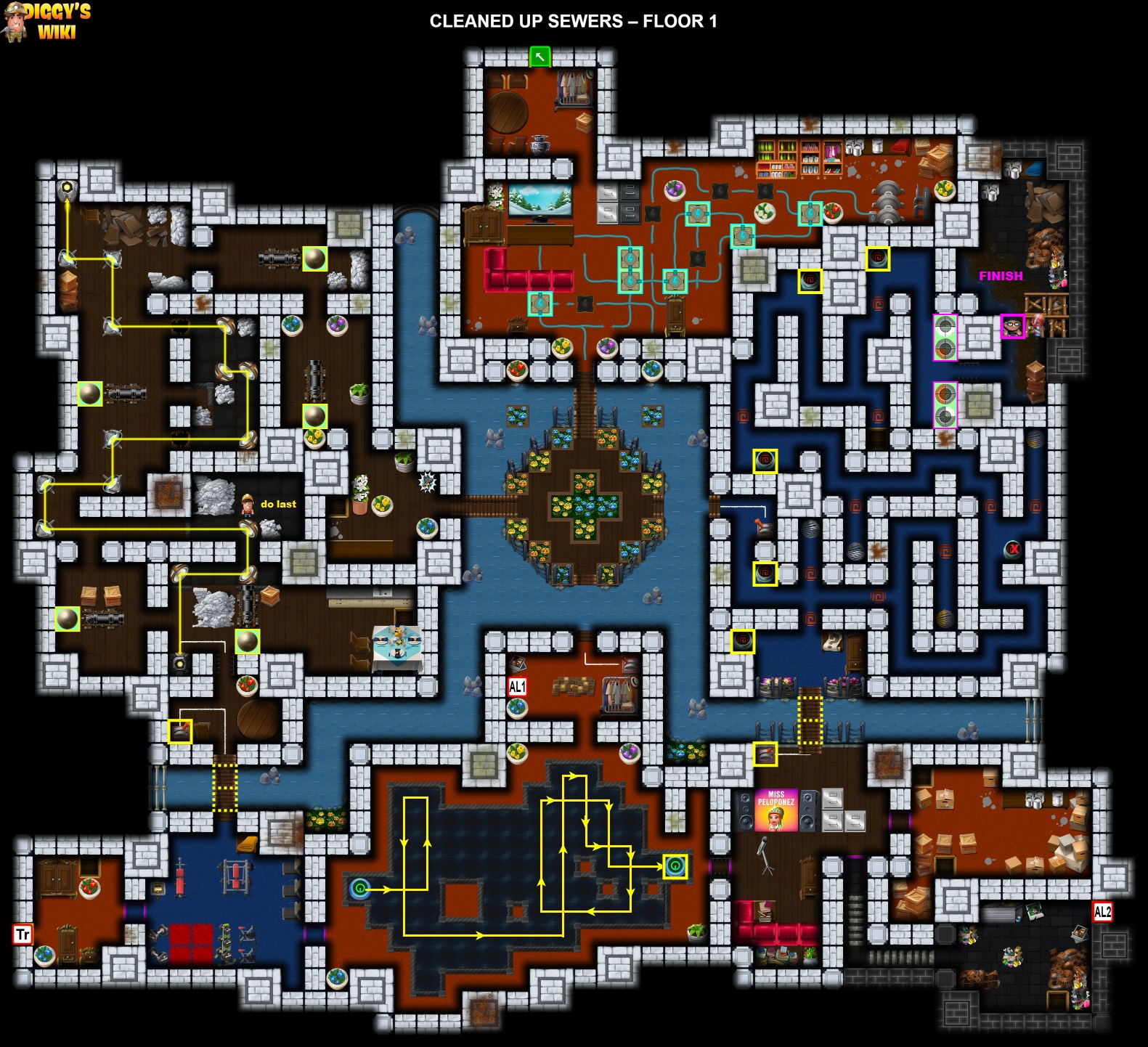 Cleaned Up Sewers Map 0