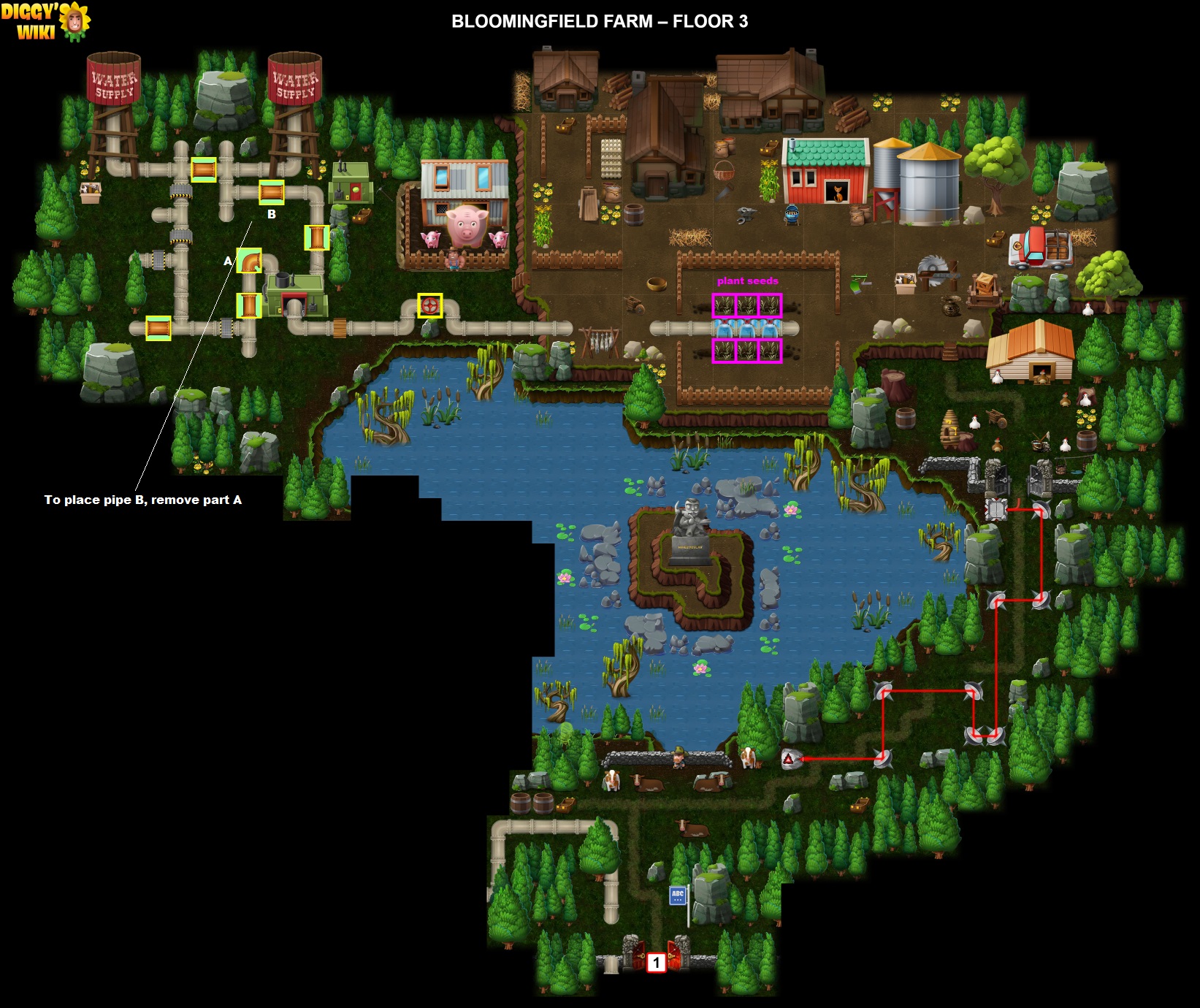 Bloomingfield Farm Map 1