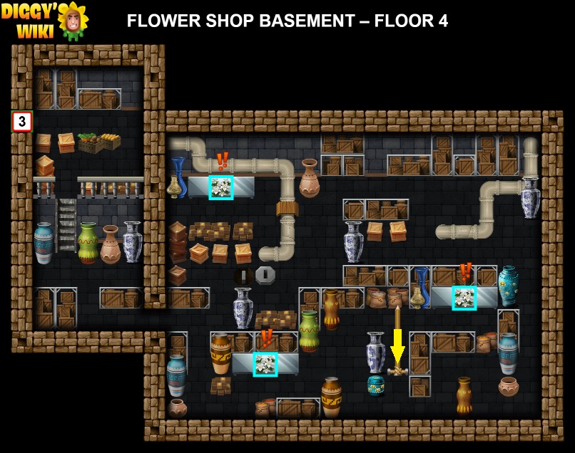Flower Shop Basement Map 3