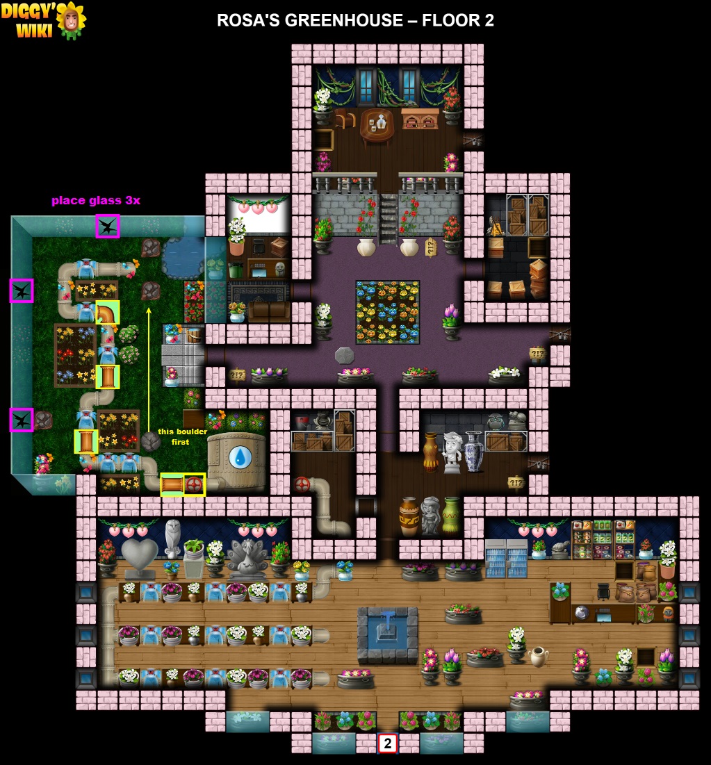 Rosa's Greenhouse Map 2