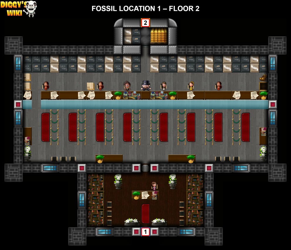 Fossil Location 1 Map 1
