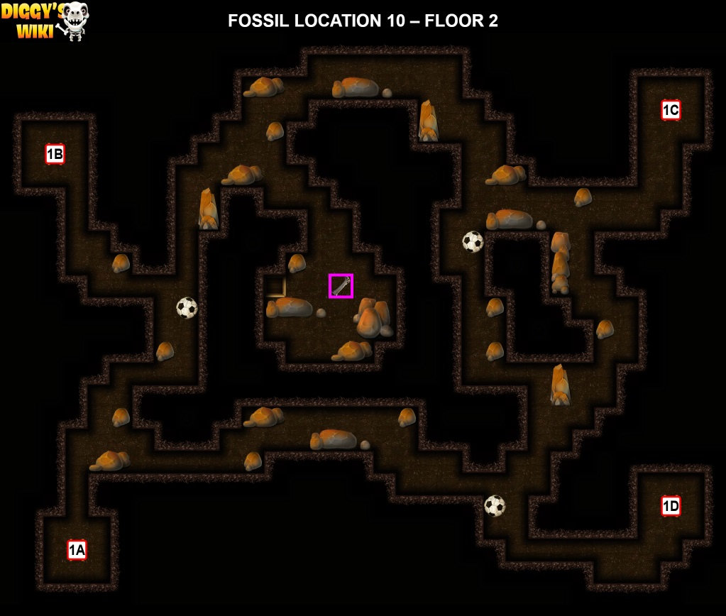 Fossil Location 10 Map 1