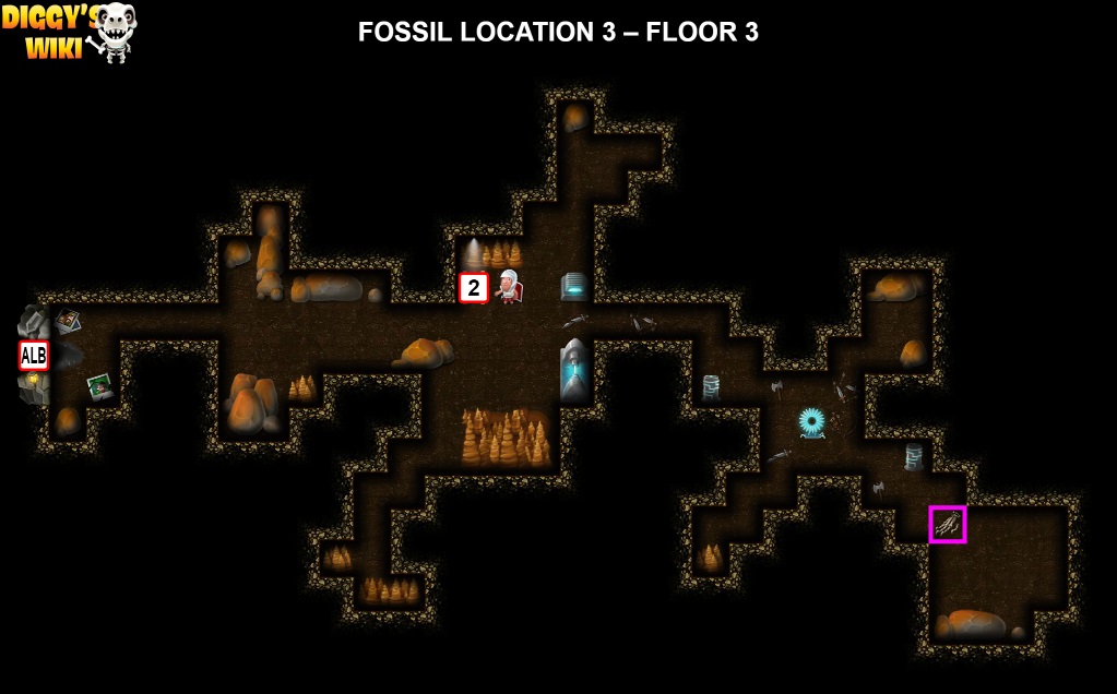 Fossil Location 3 Map 2