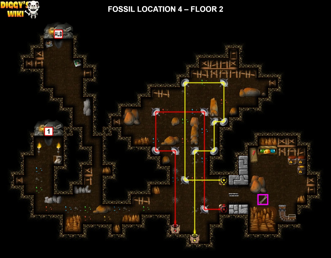 Fossil Location 4 Map 1