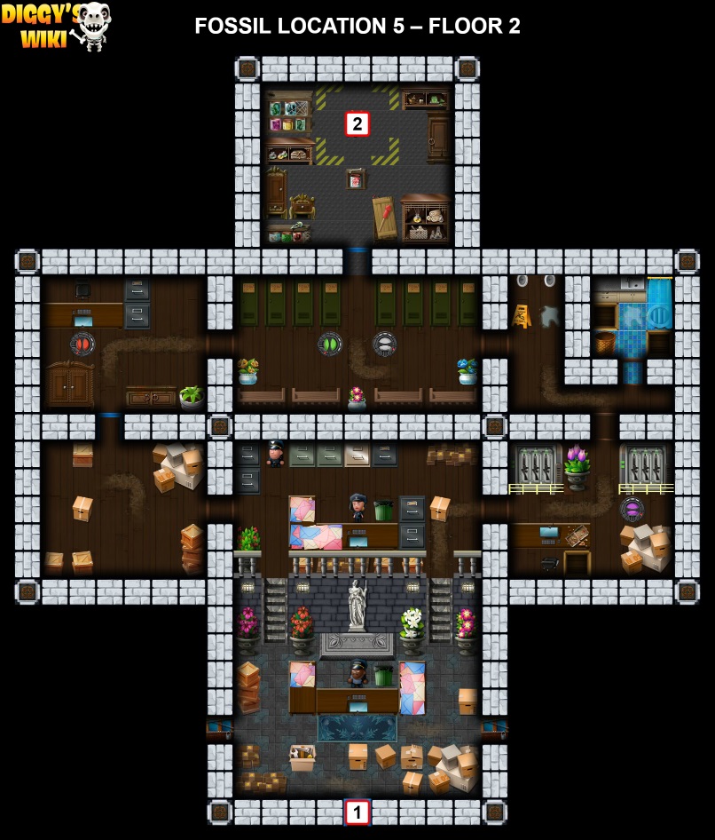Fossil Location 5 Map 1