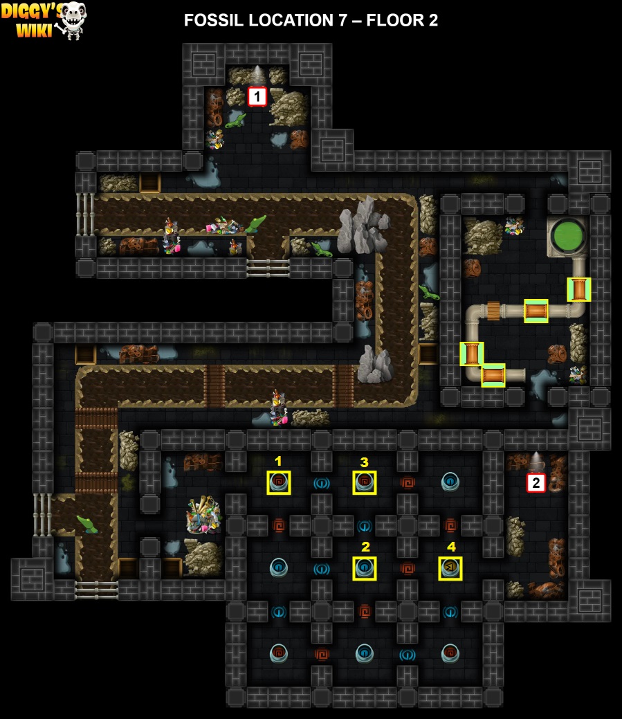 Fossil Location 7 Map 1