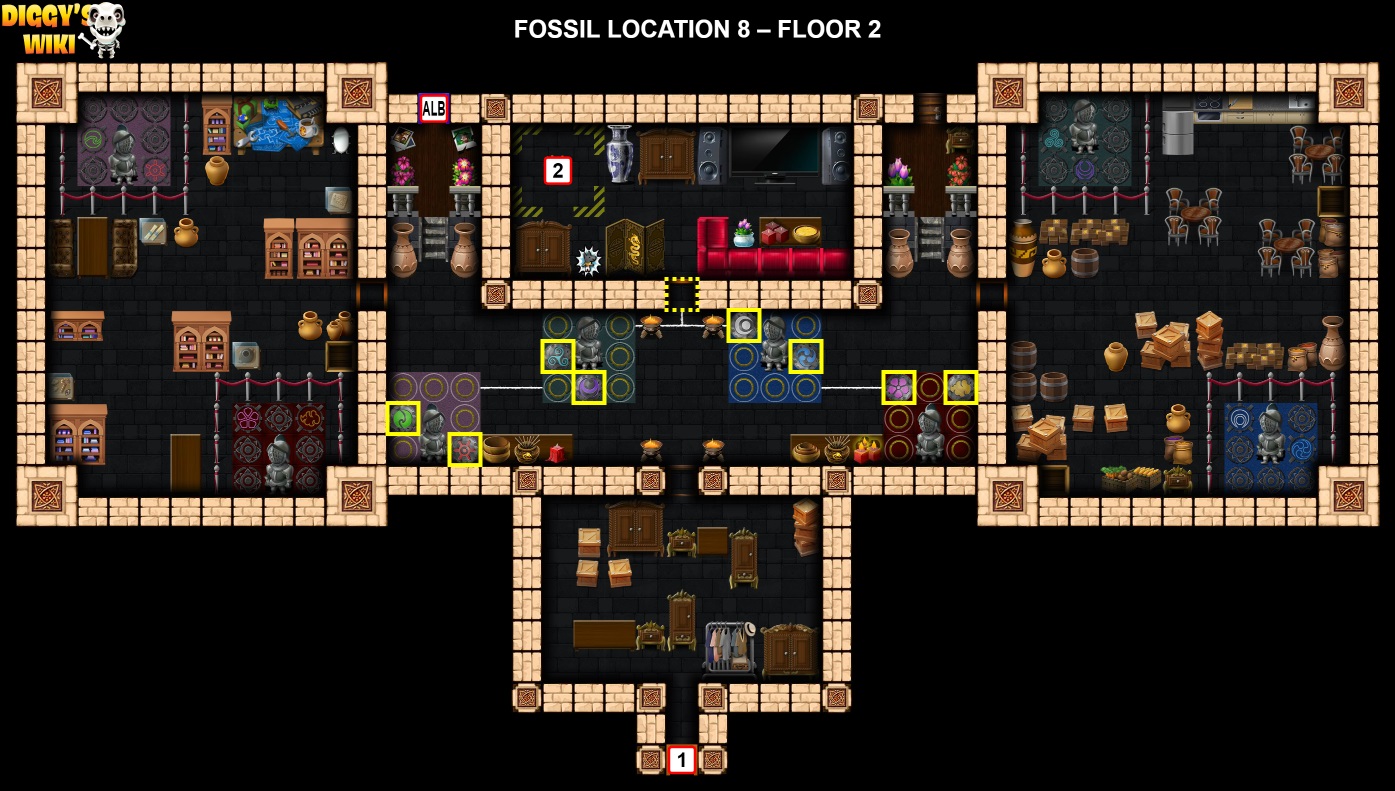 Fossil Location 8 Map 1