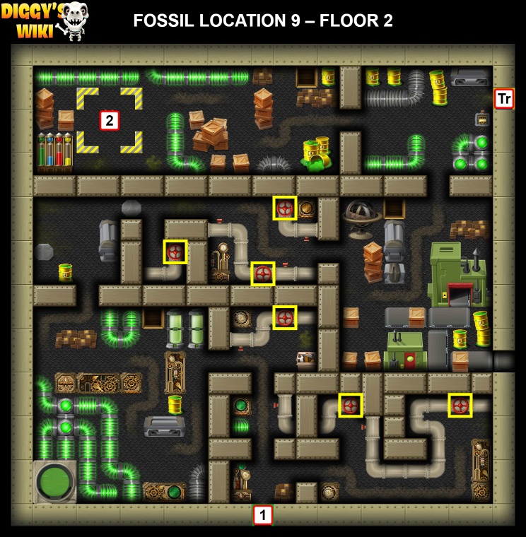 Fossil Location 9 Map 1