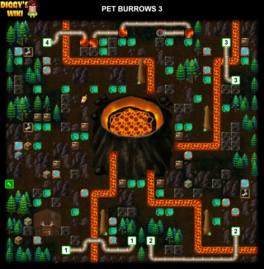 Pet Burrows 3 Map 1