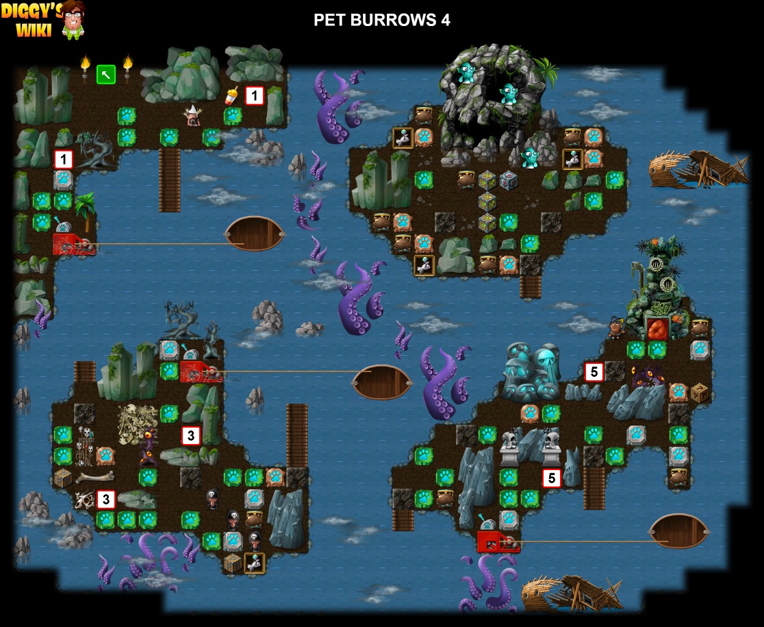 Pet Burrows 4 Map 1