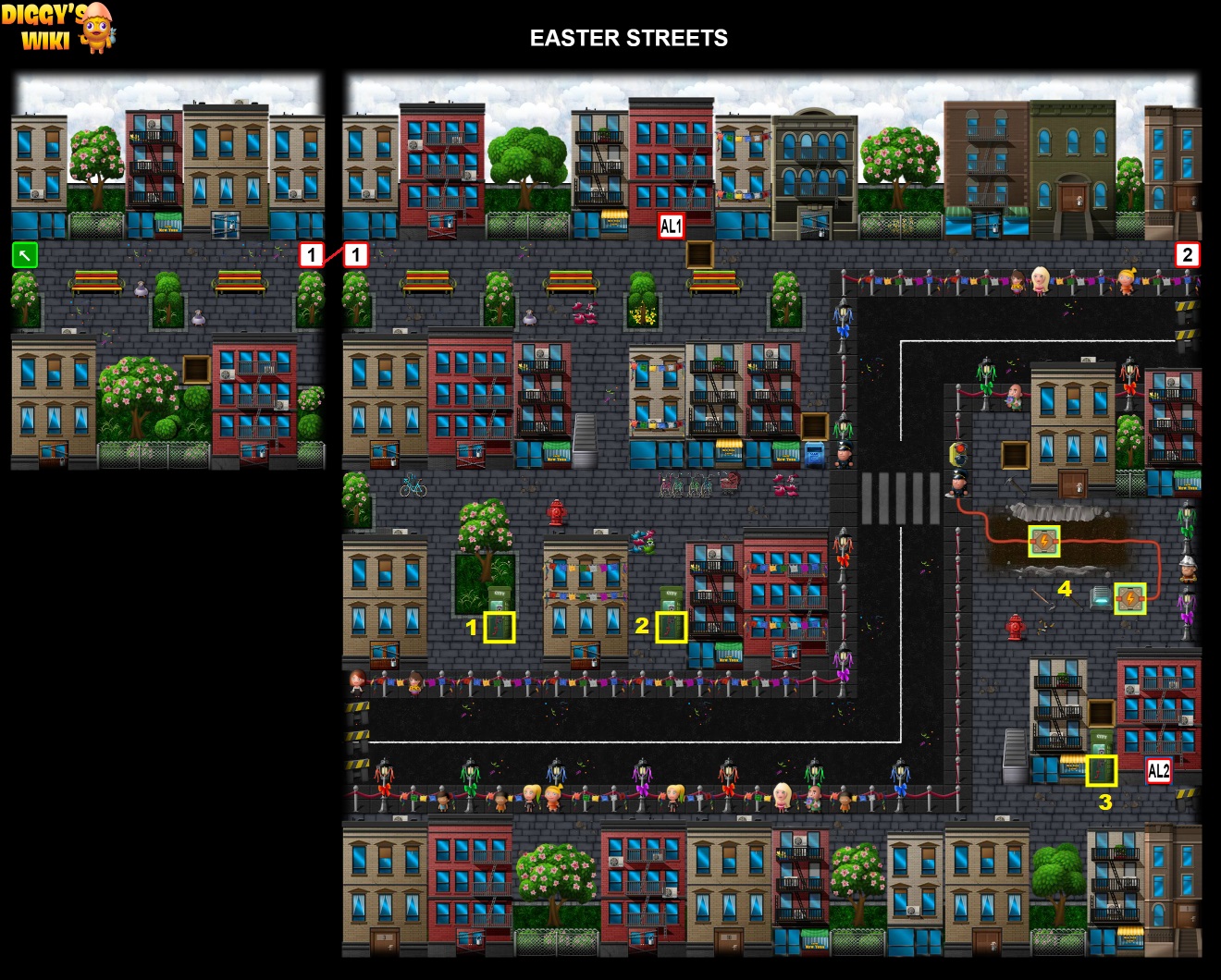 Easter Streets Map 0