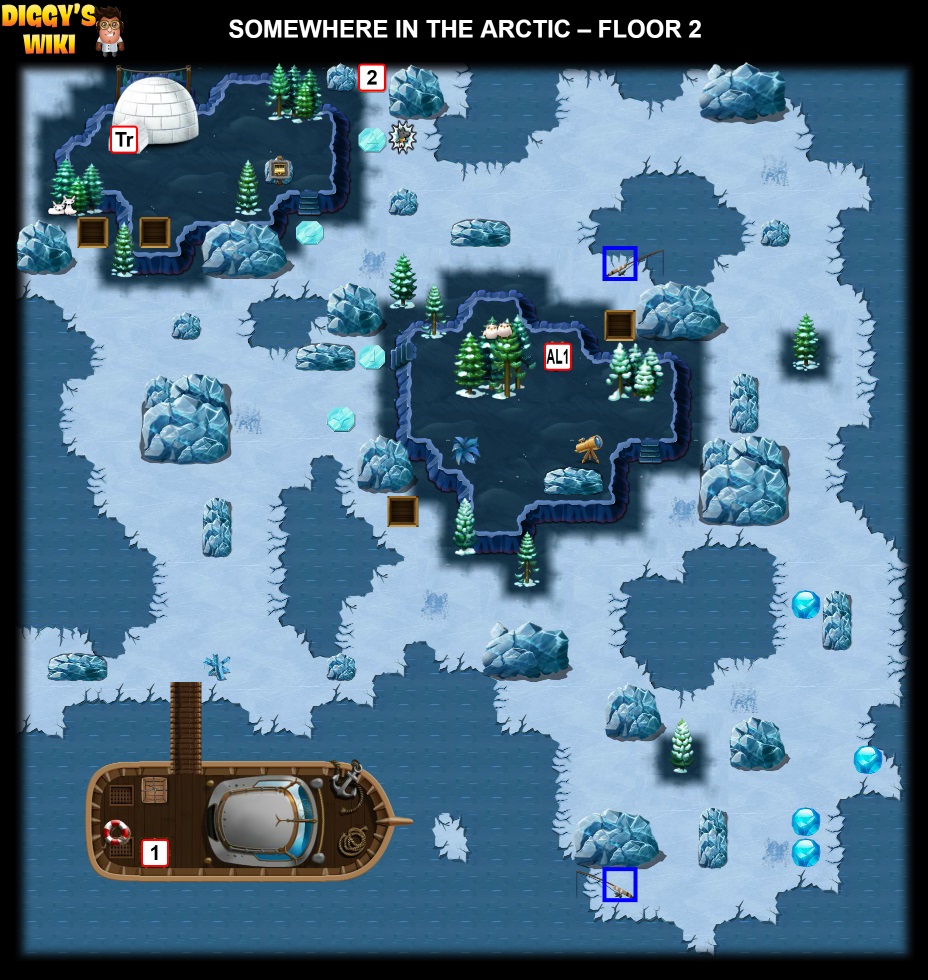 Somewhere In The Arctic Map 1