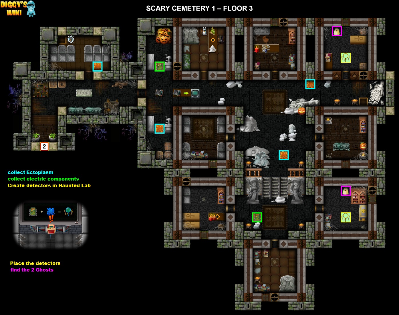 Scary Cemetery 1 Map 2