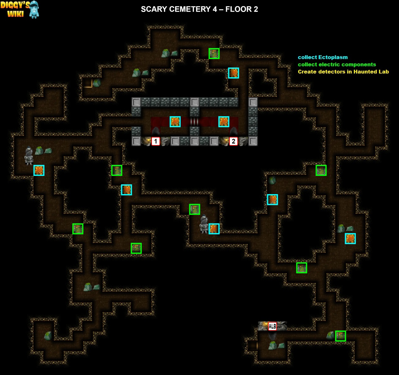 Scary Cemetery 4 Map 1