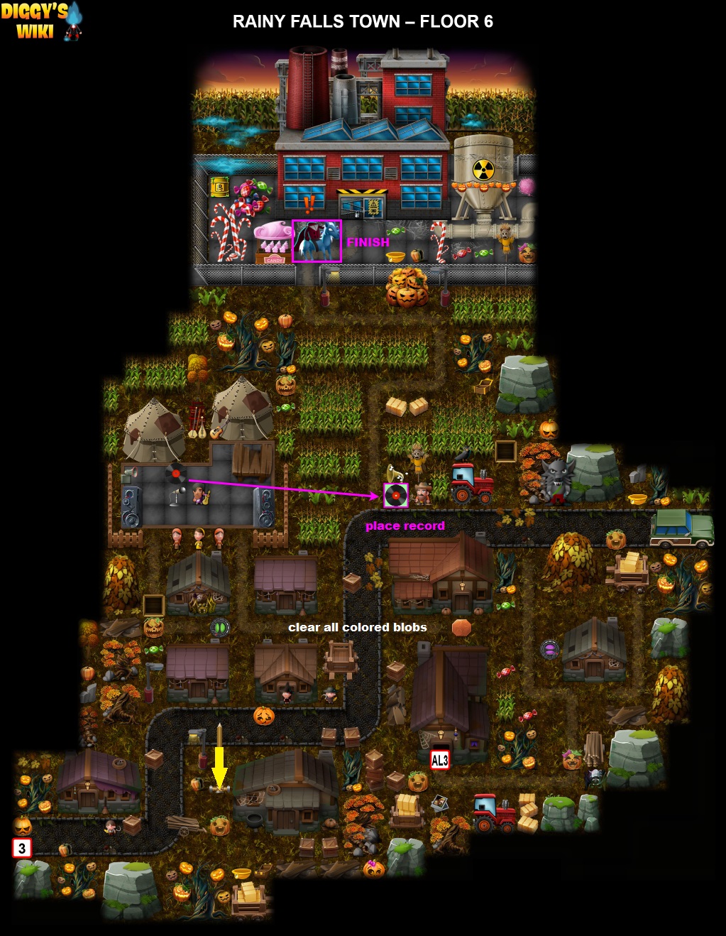 Rainy Falls Town Map 3