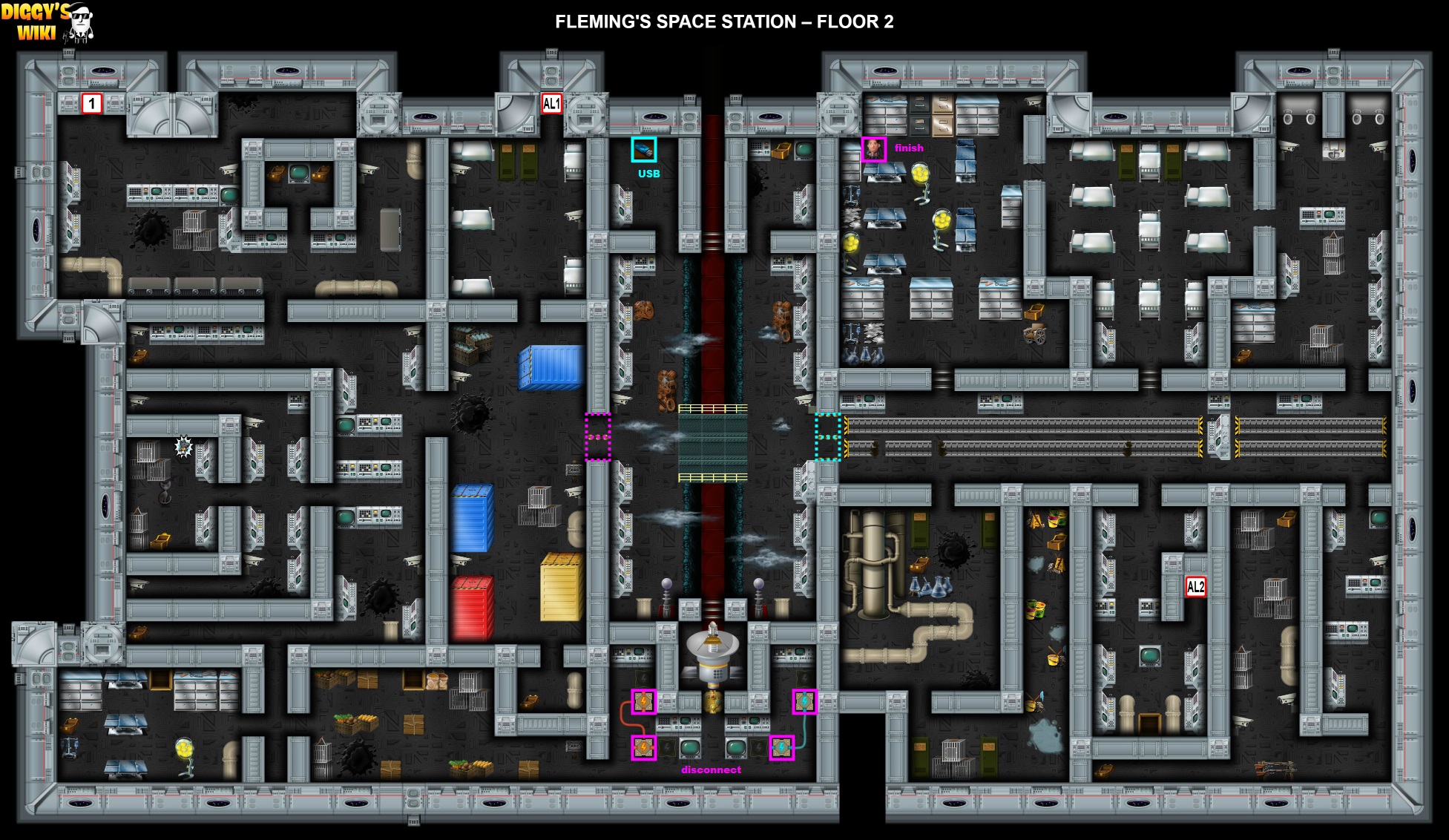 Fleming's Space Station Map 1