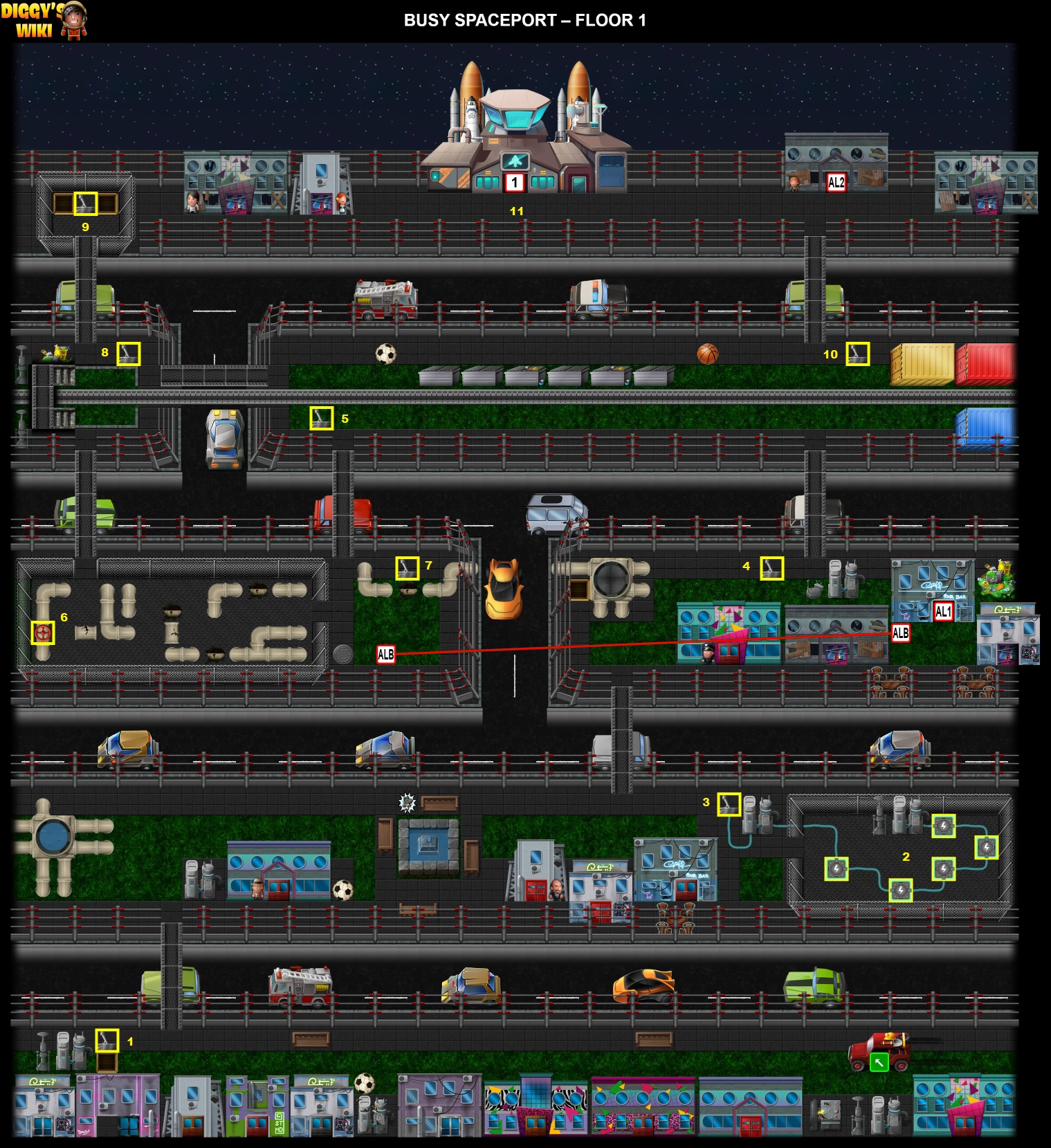 Busy Spaceport Map 0