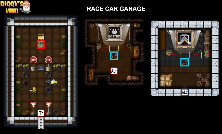 Race Car Garage Map 1
