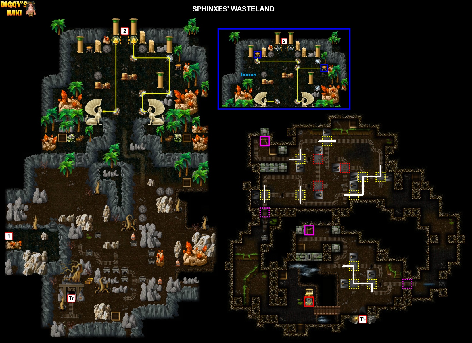 Sphinxes' Wasteland Map 1