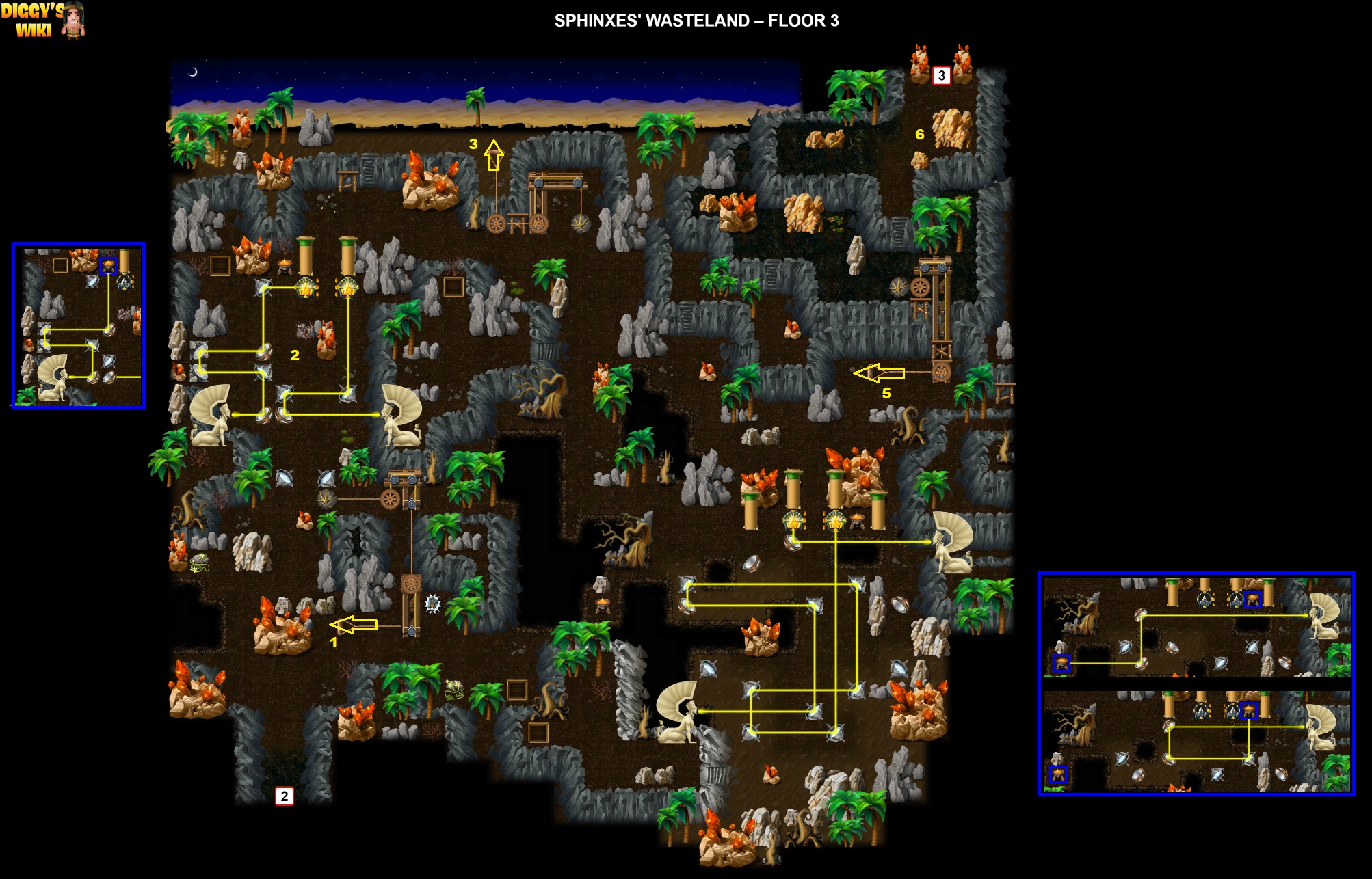 Sphinxes' Wasteland Map 2