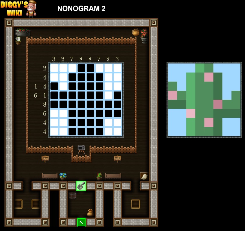 Nonogram 1 to 9 Map 1