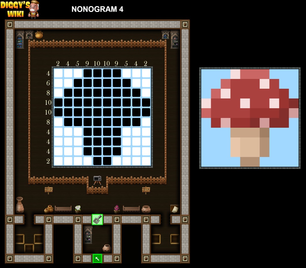 Nonogram 1 to 9 Map 3