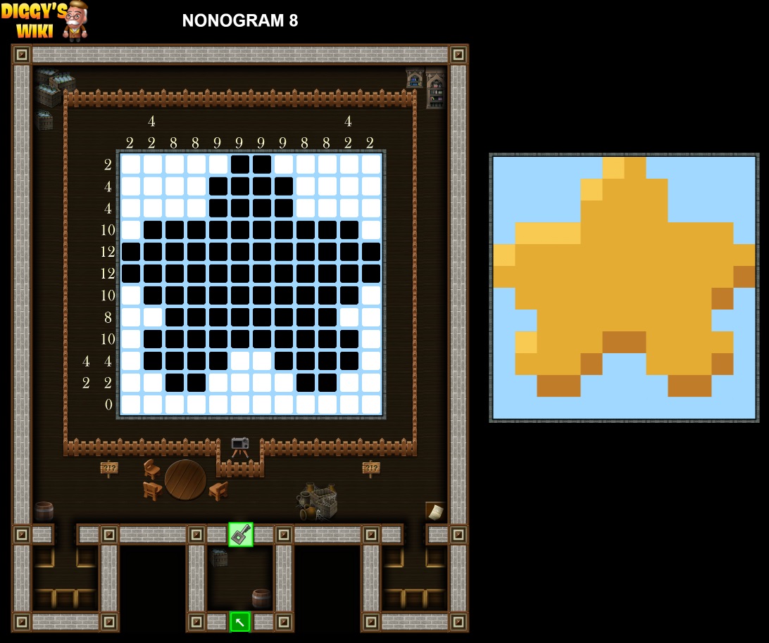 Nonogram 1 to 9 Map 7
