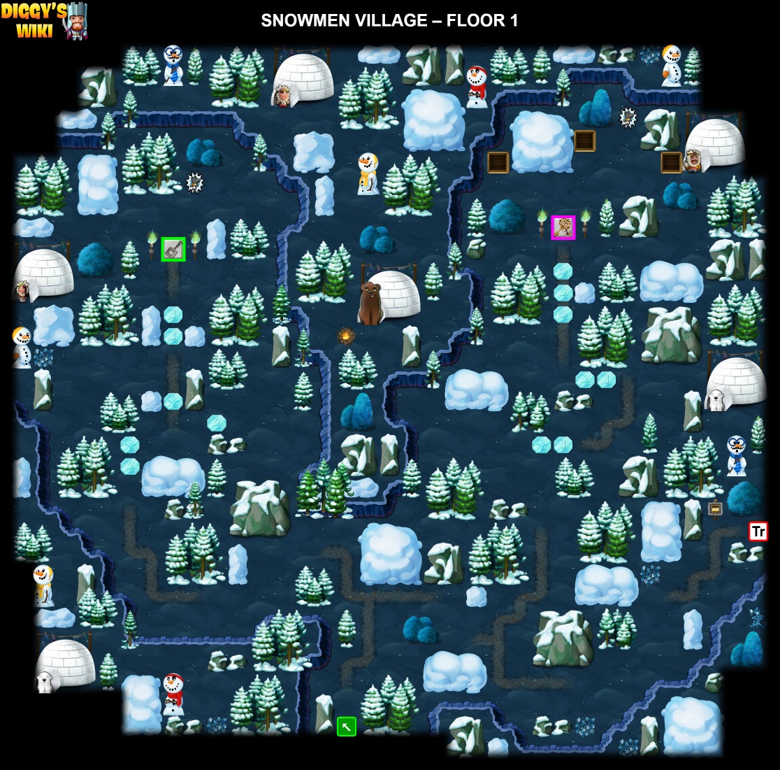 Snowmen Village Map 0