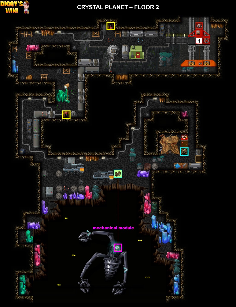 Crystal Planet Map 1