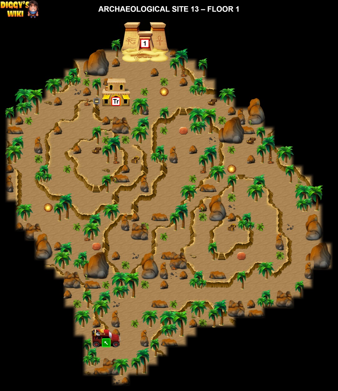 Archaeological Site 13 Map 0