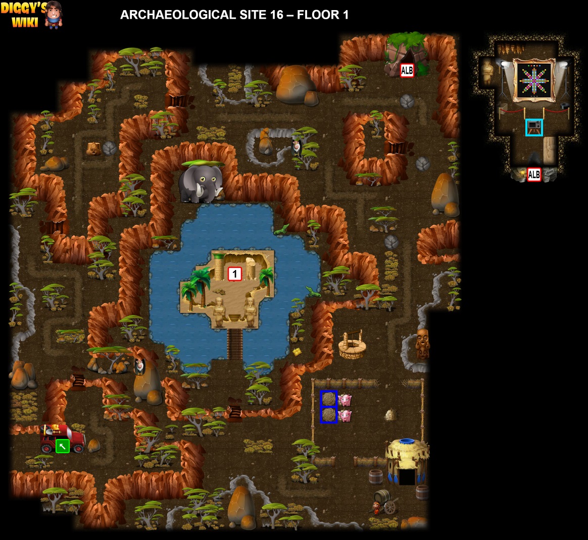 Archaeological Site 16 Map 0