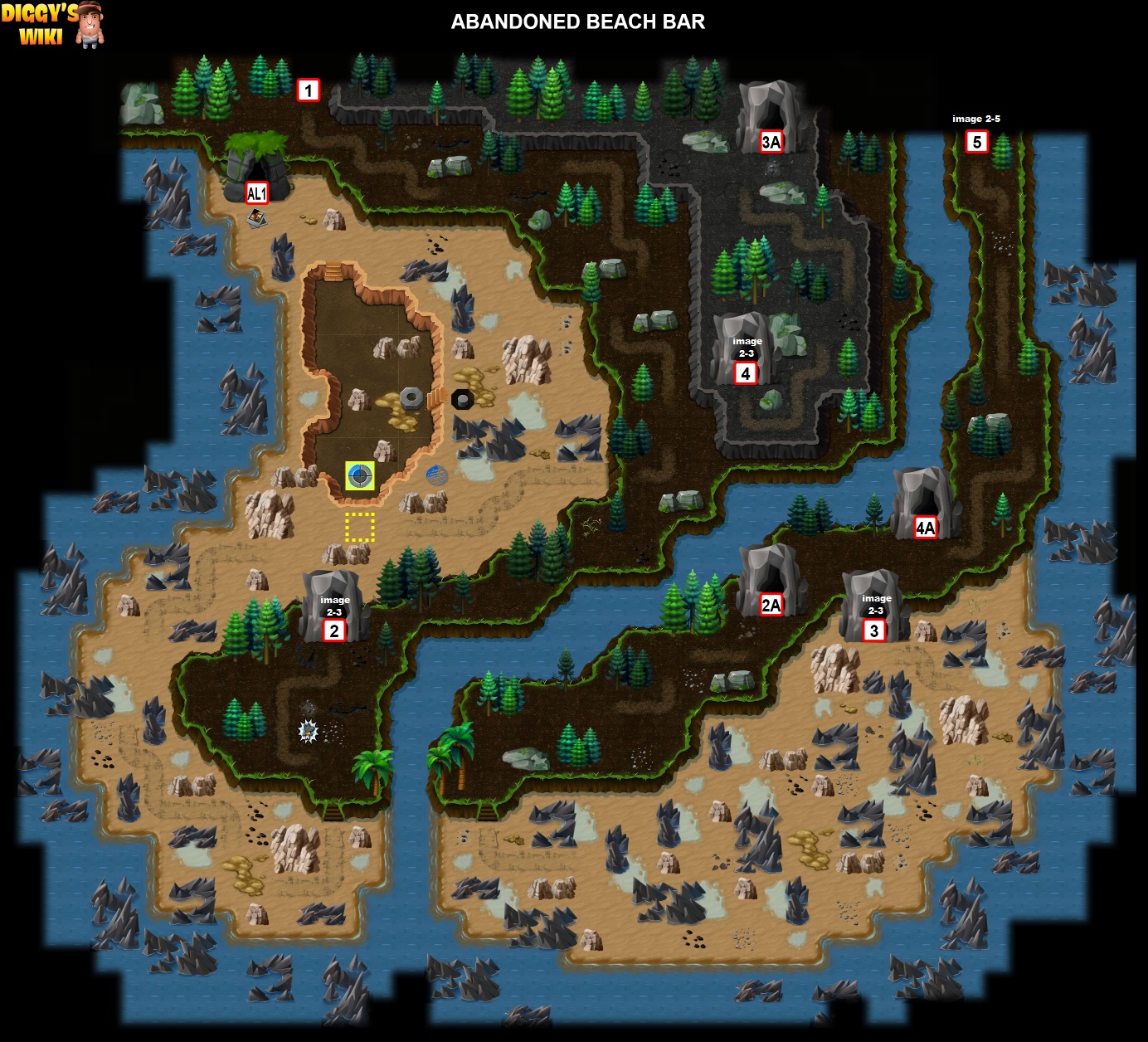 Abandoned Beach Bar Map 1